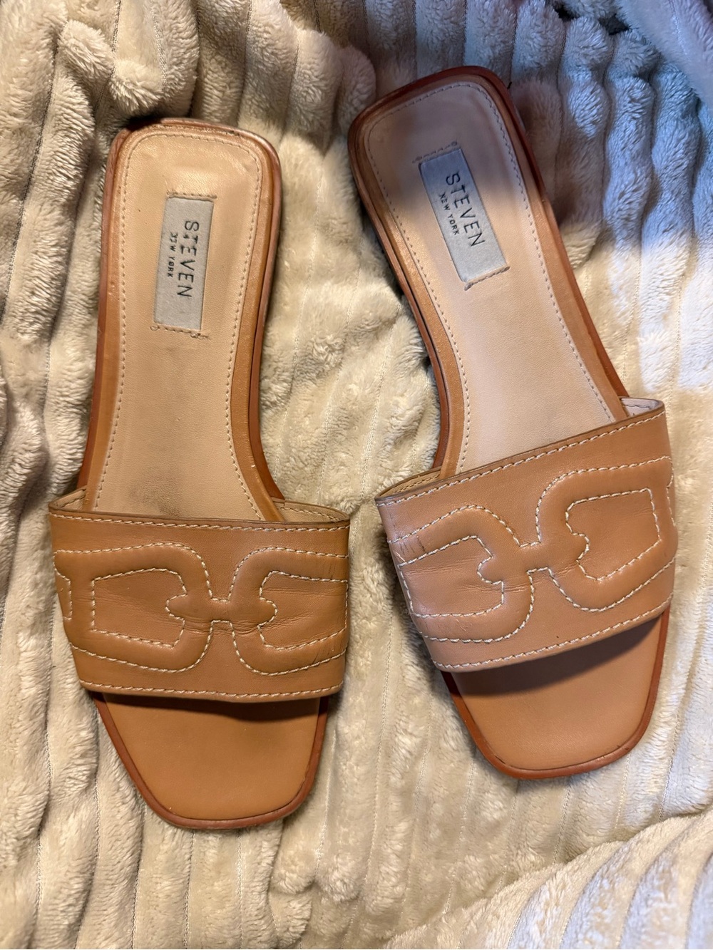 Steven New York Tan Sandals